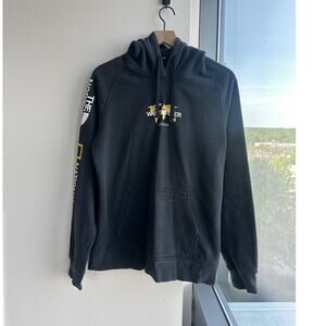 The North Face National Geographic Black Graphic Fleece Hoodie Women's L